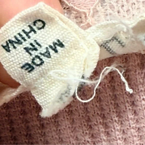 POL Patchwork Lace Dusty Pink Button Up Shirt Top Floral Oversized Boho Size S - Picture 12 of 13